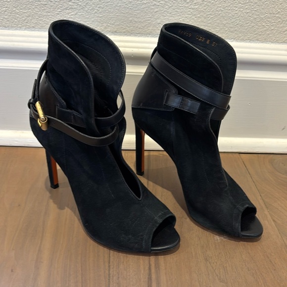 SANTONI NAVY BLUE HEELS - Picture 1 of 13